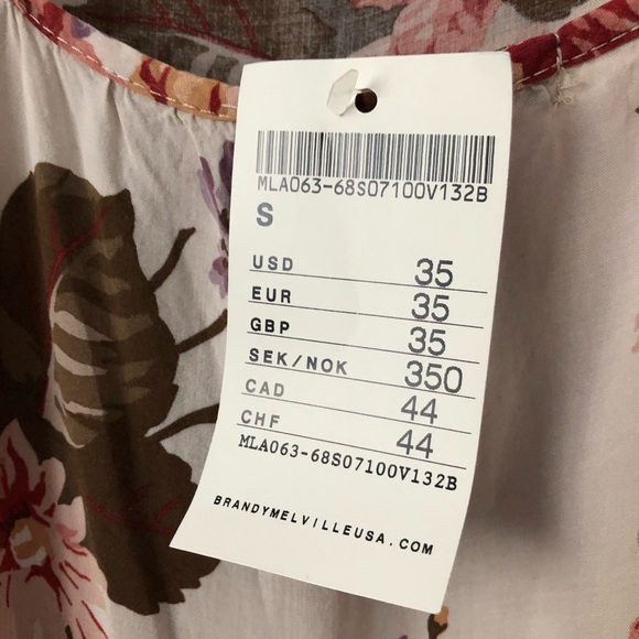 Brandy Melville Jada dress in floral pattern - Picture 3 of 4